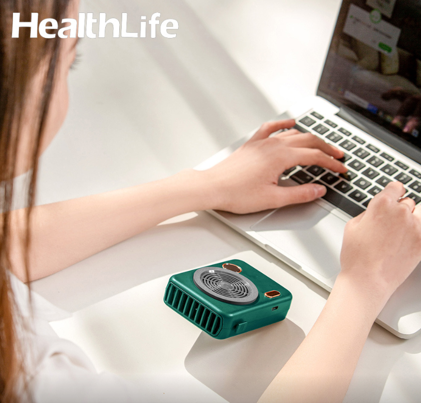 【限時特惠】HealthLife 迷你百變掛脖 USB 隨身風扇