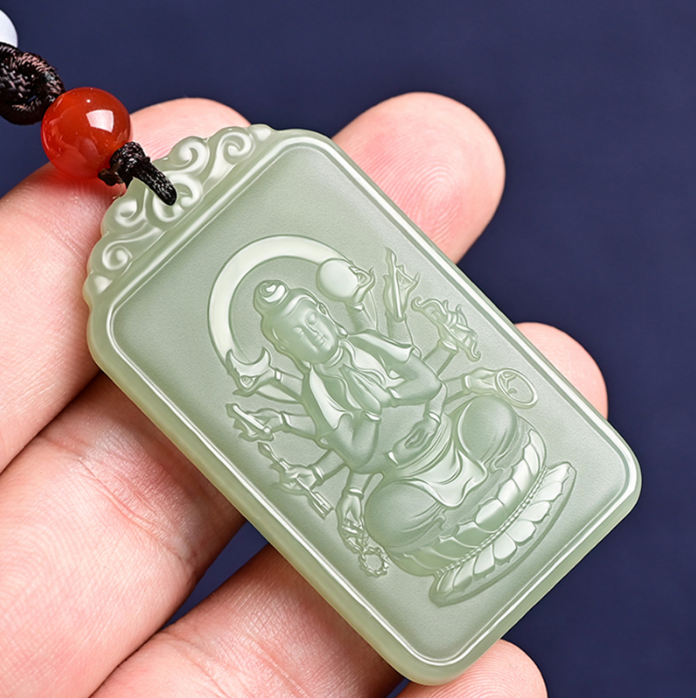 ❀附開光證書❀十二生肖本命佛和田玉玉牌【御守·生肖玉牌】2023年癸卯年消太歲、守財運，護平安 送長輩送家人